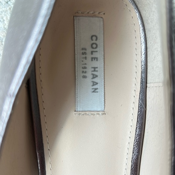 Cole Haan 1 inch heel silver shoe - Picture 2 of 6